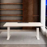 Electric Sit Stand Conference Table — Height Adjustable Desk for Productive Meetings thumbnail 1