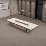 Modern minimalist high-end long table thumbnail 1