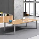 Modern Training Table Rectangular Desk thumbnail 4