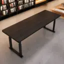 Height Adjustable Wooden Conference Table – Minimalist Long Workstation Desk for Office thumbnail 4