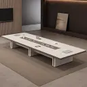 Premium Large Conference Table for Executive Offices – Long Modern Luxury Meeting Desk thumbnail 4