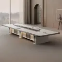 Light Luxury Spray Paint Conference Table – Sleek Modern Design thumbnail 4