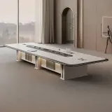 Light Luxury Spray Paint Conference Table – Sleek Modern Design thumbnail 4