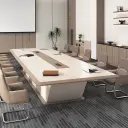 Light Luxury Large Painted Conference Table thumbnail 4