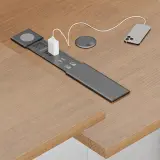 Adjustable Height Solid Wood Conference Table – Modern Long Meeting Desk for Office thumbnail 7