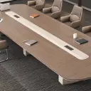 Sleek Long Conference Table for Modern Conference Rooms thumbnail 8