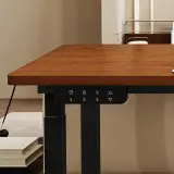 Adjustable Height Conference Table – Modern Minimalist Long Workstation thumbnail 9