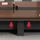 Large Boardroom Two-Tone Conference Table - Maoters thumbnail 9