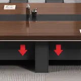 Large Boardroom Two-Tone Conference Table - Maoters thumbnail 9