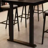 Height Adjustable Wooden Conference Table – Minimalist Long Workstation Desk for Office thumbnail 9