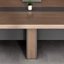 Modern Minimalist Long Conference Table Rectangular Meeting Desk for Office thumbnail 10