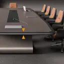Sleek Paint Finish Conference Table thumbnail 10