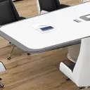 White Painted Long Conference Table – Perfect for Executive Meeting Rooms thumbnail 8