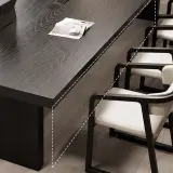 Black Solid Wood Conference Table thumbnail 10