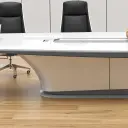 White Painted Long Conference Table – Perfect for Executive Meeting Rooms thumbnail 9