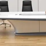 White Painted Long Conference Table – Perfect for Executive Meeting Rooms thumbnail 9