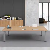 Modern Training Table Rectangular Desk thumbnail 3