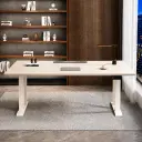 Electric Sit Stand Conference Table — Height Adjustable Desk for Productive Meetings thumbnail 3