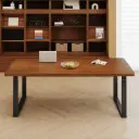 Adjustable Height Conference Table – Modern Minimalist Long Workstation thumbnail 3
