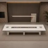 Premium Large Conference Table for Executive Offices – Long Modern Luxury Meeting Desk thumbnail 3