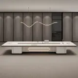 Modern minimalist high-end long table thumbnail 3