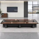 Large Boardroom Two-Tone Conference Table - Maoters thumbnail 3