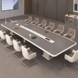 Contemporary Large Conference Table with Minimalist Design for Modern Office Meeting Spaces - Maoters thumbnail 2