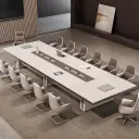 Premium Large Conference Table for Executive Offices – Long Modern Luxury Meeting Desk thumbnail 2