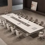 Premium Large Conference Table for Executive Offices – Long Modern Luxury Meeting Desk thumbnail 2