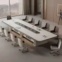 Light Luxury Spray Paint Conference Table – Sleek Modern Design thumbnail 2