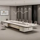 Modern minimalist high-end long table thumbnail 2