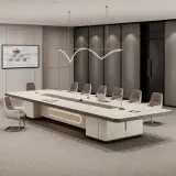 Modern minimalist high-end long table thumbnail 2