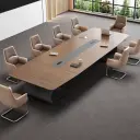 Simple Modern Conference Table for Office – Large Meeting Desk thumbnail 2