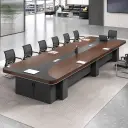 Large Boardroom Two-Tone Conference Table - Maoters thumbnail 2