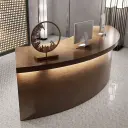 Reception Desk With Solid Wood Grain – Maoters thumbnail 4