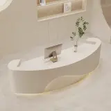 Curved Front Desk For Commercial Spaces thumbnail 4