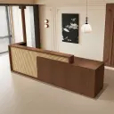 Reception Desk with Wood Finish for Office Entrances and Guest Areas – Maoters thumbnail 4