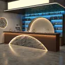 Modern Stylish Reception Desk for Hospitality and Lounge Spaces – Maoters thumbnail 4