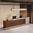Modern Linear Reception Desk for Office Lobbies and Hospitality Spaces – Maoters thumbnail 4