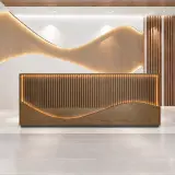Modern-style reception desk suitable for office lobbies – Maoters thumbnail 1