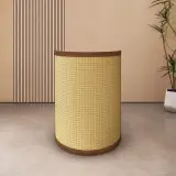 Modern Rattan Small Cashier Desk for Boutique thumbnail 1