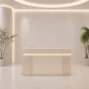 Modern Vertical-striped Luxury Reception Desk thumbnail 1