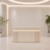 Modern Vertical-striped Luxury Reception Desk thumbnail 1