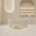Curved Front Desk For Commercial Spaces thumbnail 1