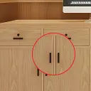 Rattan Curved Wood Reception Desk - Maoters thumbnail 9