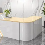 Classic And Versatile Rounded Cashier Reception Desk thumbnail 8