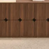 Modern reception desk with wood finish, suitable for office lobbies – Maoters thumbnail 8