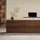 Modern Linear Reception Desk for Office Lobbies and Hospitality Spaces – Maoters thumbnail 9