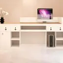 Luxury Wabi-Sabi Reception Desk – Salon & Boutique Counter thumbnail 7