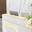 Classic And Versatile Rounded Cashier Reception Desk thumbnail 9